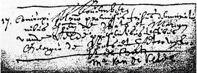 Huwelijksakte Jan De Baets en Maria van de Velde 17-11-1633