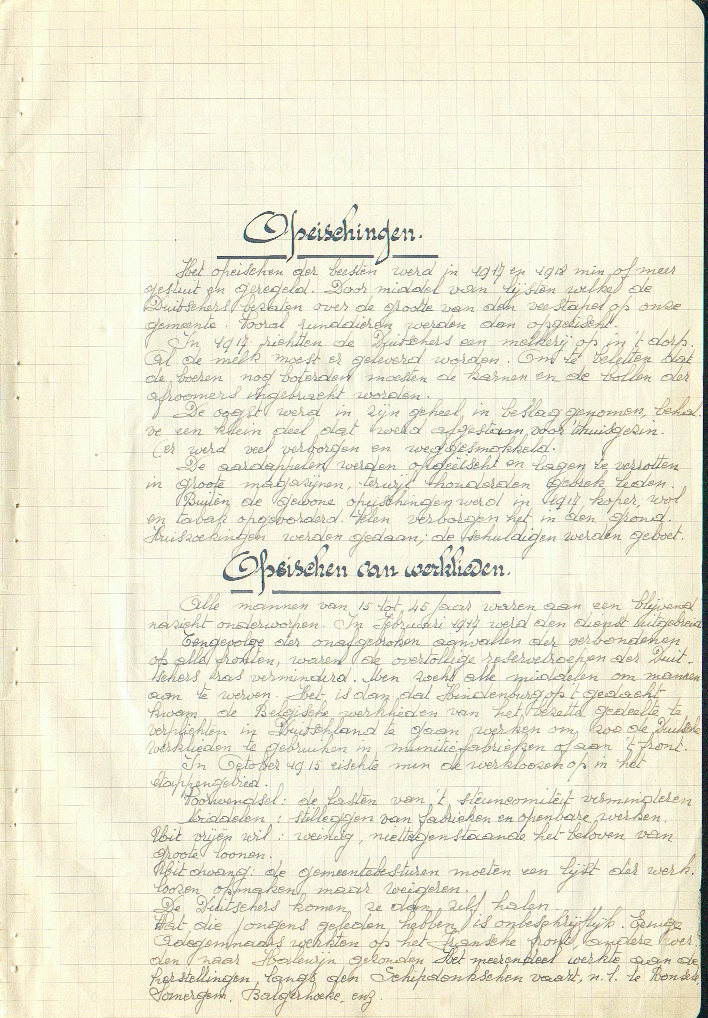 Gemeente Adegem - Oorlog 1914 - 1918