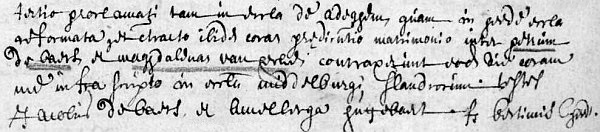 1730-06-11 huwelijksakte petrus de baets x magdalena van hecke
